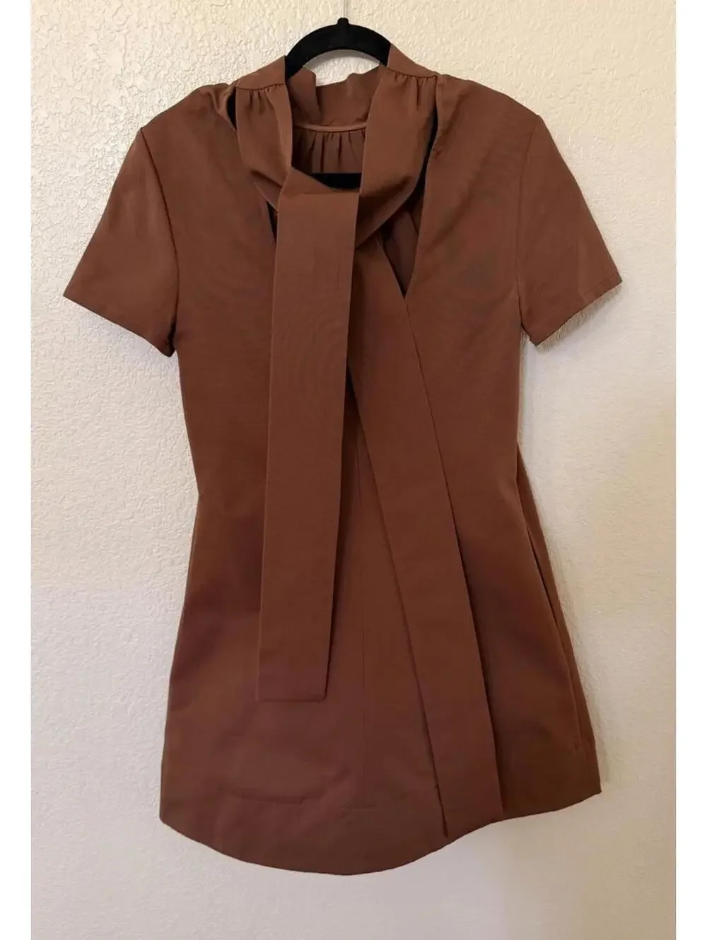 New STAUD Mini Ilana Dress in Clove Size S $325 - Picture 7 of 11